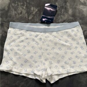 Brandy Melville blue teddy shorts